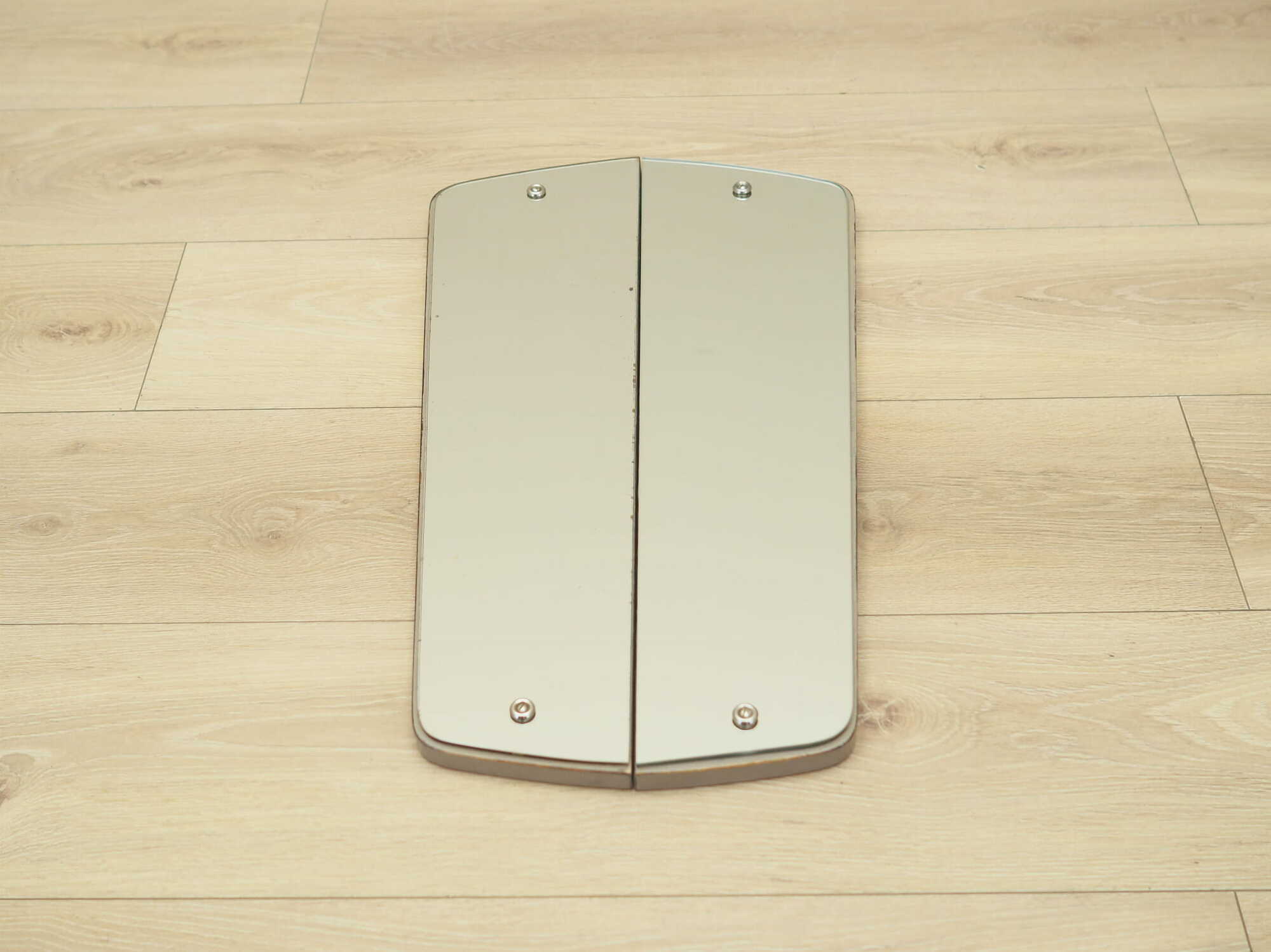 2x Mirror Wood Grey 1960s 4