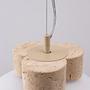 Mammut Pendant Lamp Travertine White Ø 30cm 2