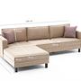 Kale Sofa Récmiere Links Samt Creme 6