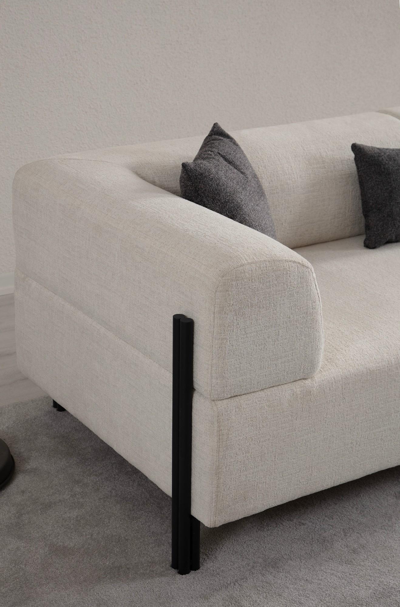 Gio 3-Sitzer Sofa Weiß 6