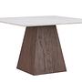 Cael Dining table MDF Mocha Stone look 120×120×75cm 5