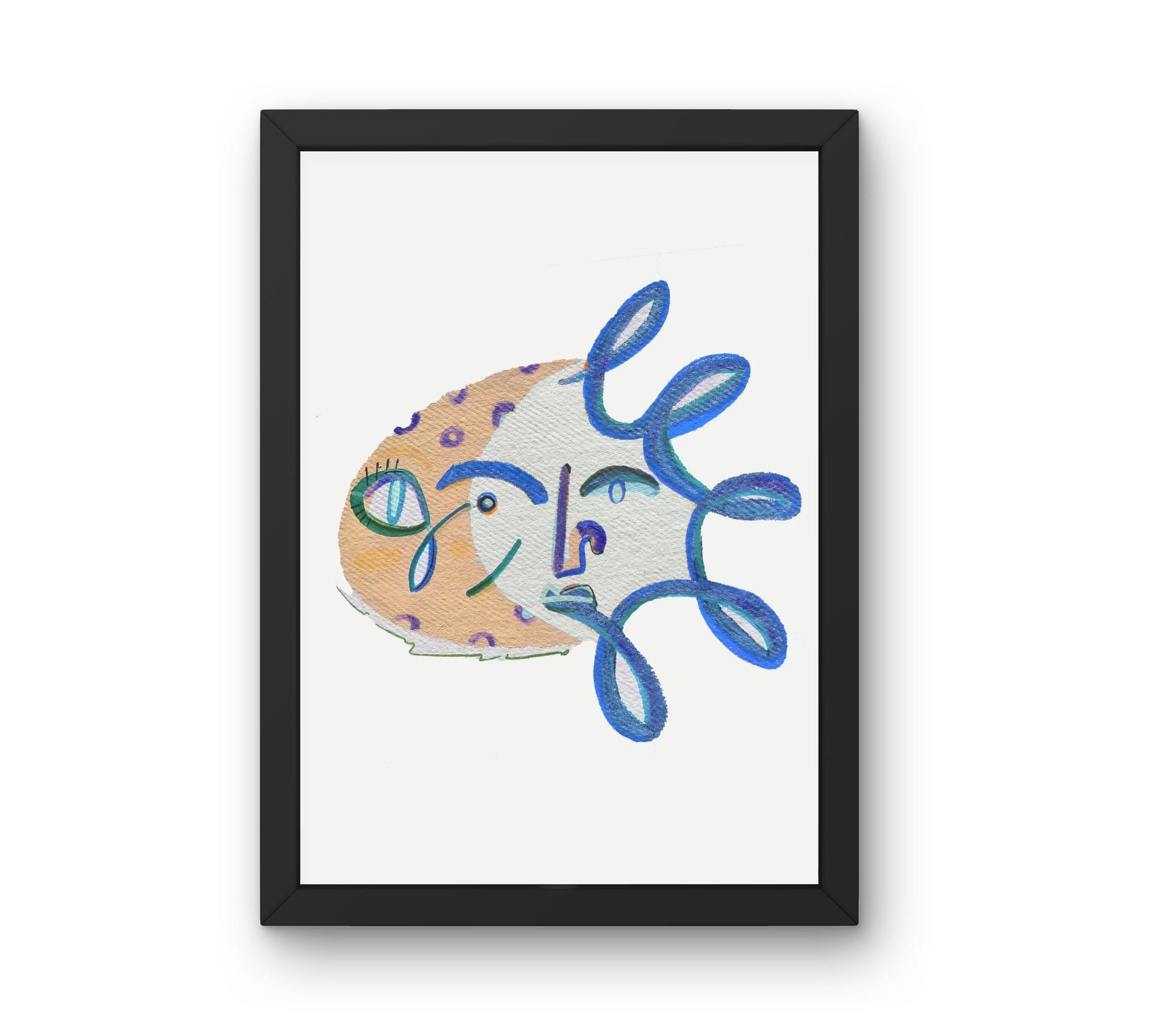Solstice Blau Art Print 1