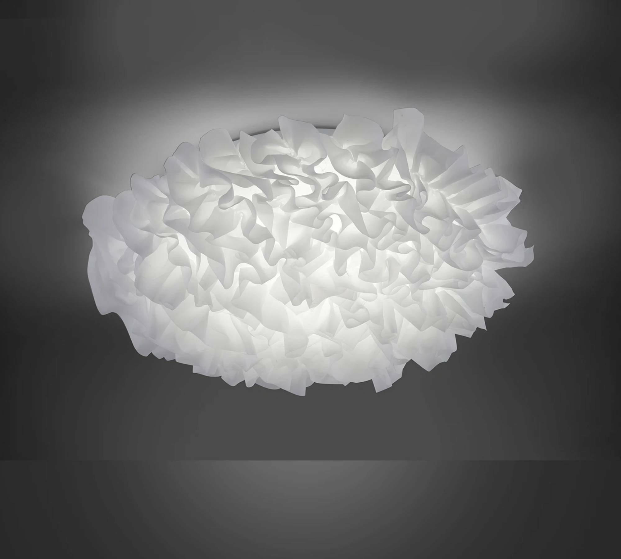 LED-Deckenleuchte Stoff / Eisen Wolke Weiß 2