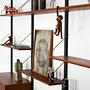 Module shelf teak brown 1960s 9