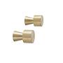 Pin Haken 2er Pack Messing Kupfer 1