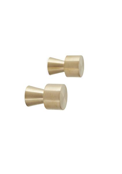 Pin Haken 2er Pack Messing Kupfer 1
