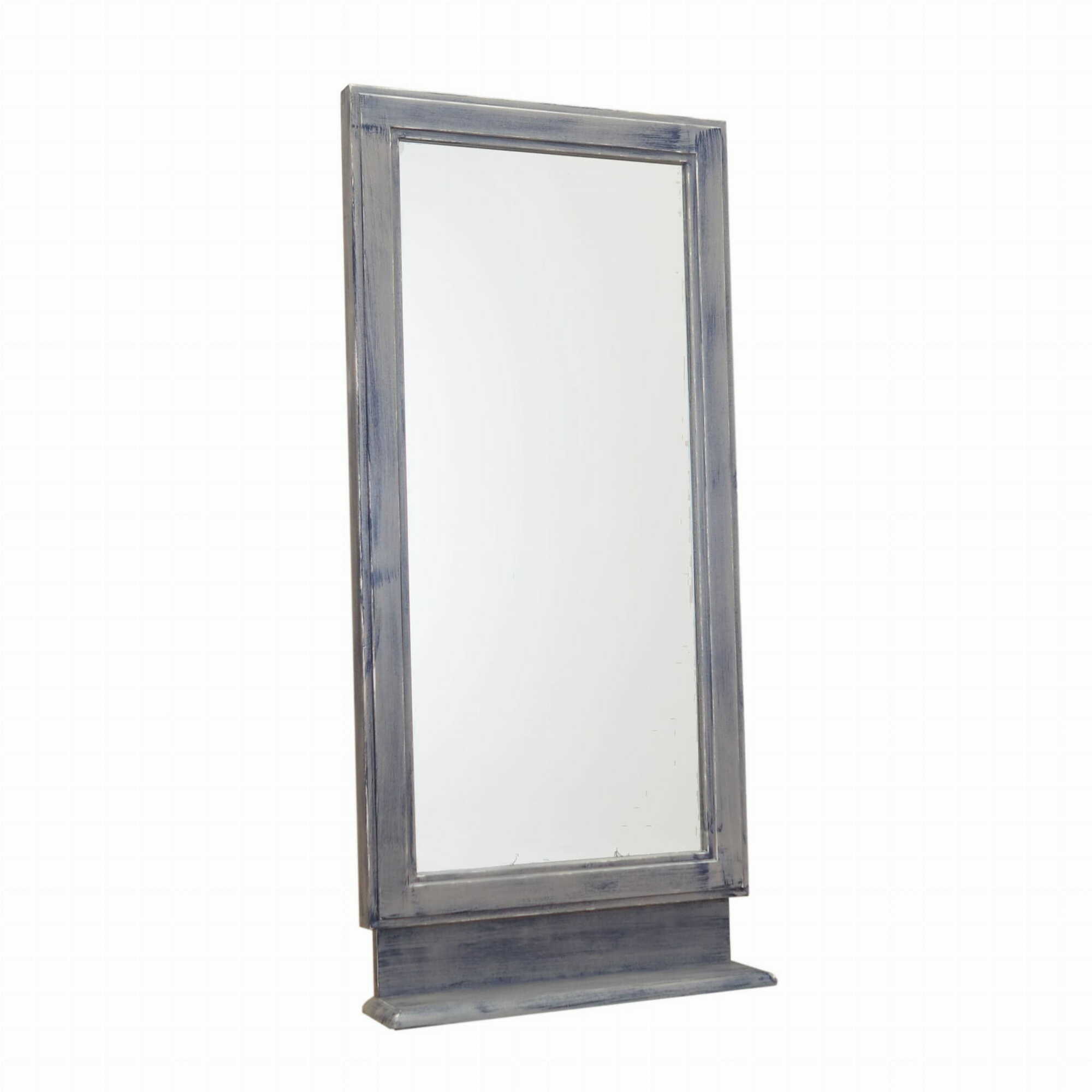 Vintage Mirror Beechwood Grey 1960s 0
