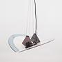 Pendant lamp Metal Glass 1990s 3