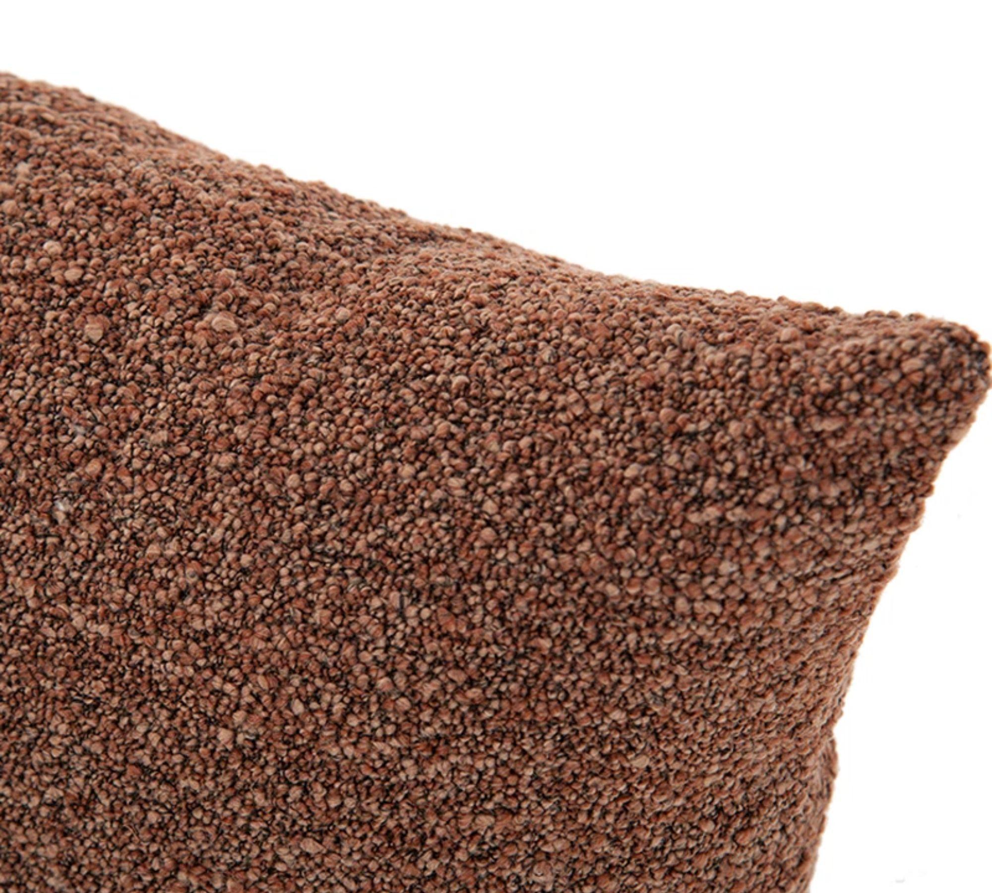 2x Inez Kissen Enten-Daunenfedern Pebble Rust 50cm x 50cm 2