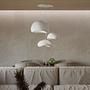 3-Flammig Wabi Sabi Stillforms Pendelleuchte Weiß 2