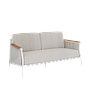 SCOOP Sofa 2-Sitzer Weißes Silber Kissen Wolken 0