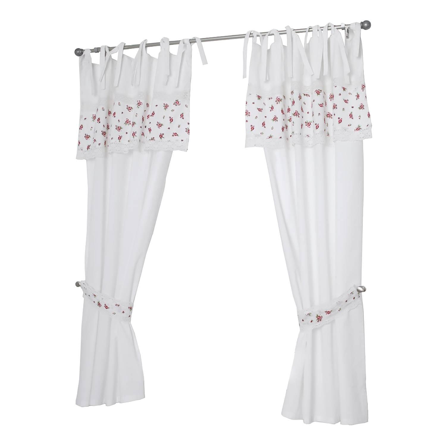 Fertiggardine Lavie Baumwolle Weiß / Rot 0