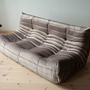 Togo Lounge Set 3-pc. Velvet Warm Grey 2