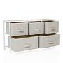 FOLDAR chest of drawers with 5 drawers Grey 2