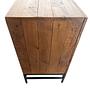 Grasby Sideboard Pinie Massivholz Braun Schwarz 2