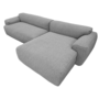 Greta Sofa Récamiere Rechts Altro Steel 1