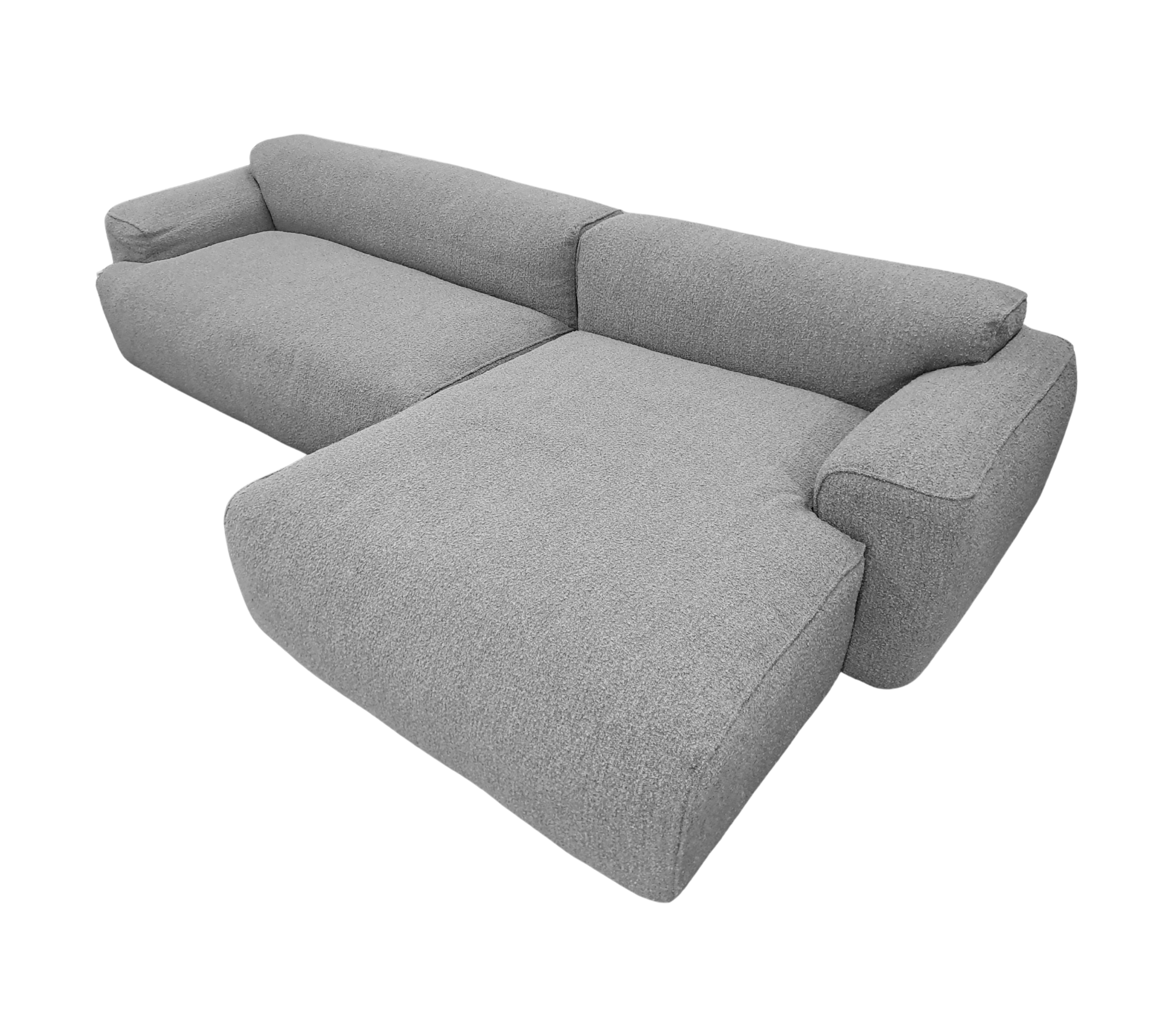 Greta Sofa Récamiere Rechts Altro Steel 1