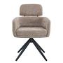 Drehbarer Armlehnenstuhl KELVO 2er-Set Beige 1