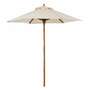 Sonnenschirm Textil Holz Beige 0