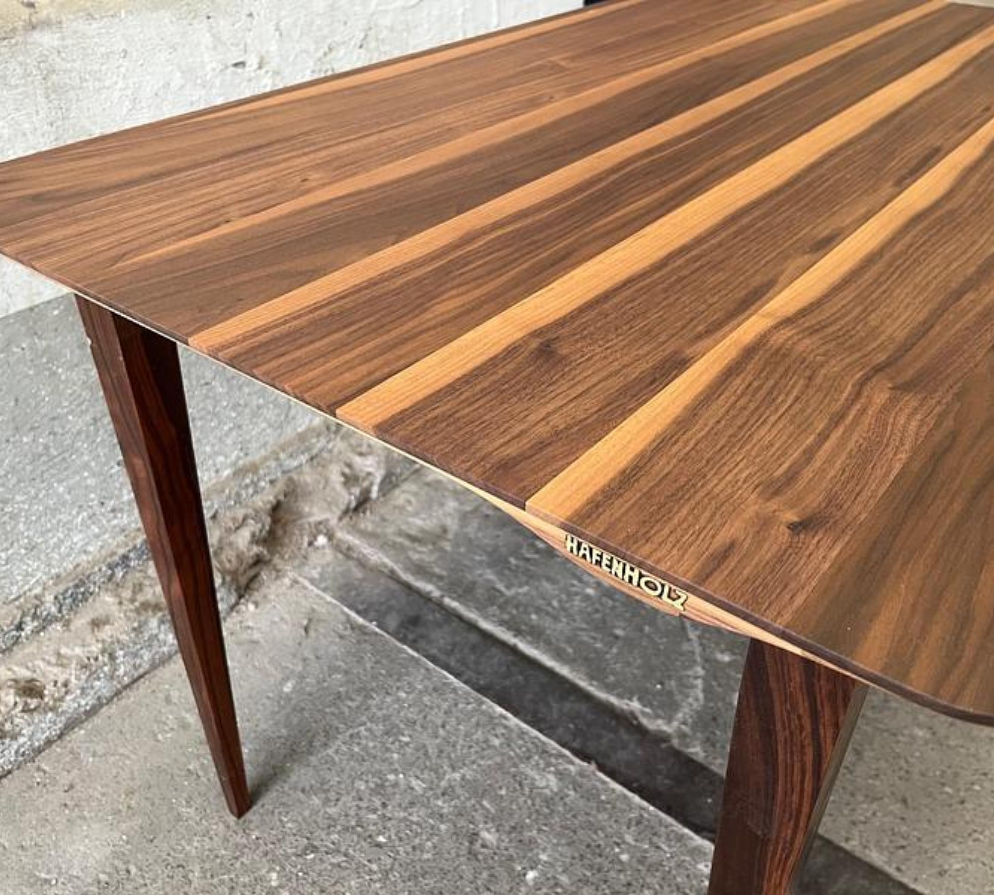 Beluga Tisch Nussbaum 3 Schichtplatte Braun 4