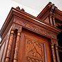 Vintage cabinet oak wood brown 11