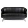 ST. LUCIA 3-seater Faux Leather 3-seater Black 0