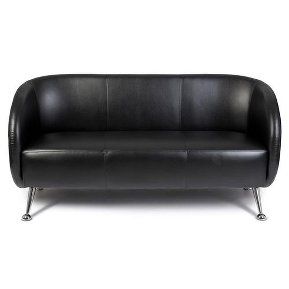 ST. LUCIA 3-seater Faux Leather 3-seater Black 0