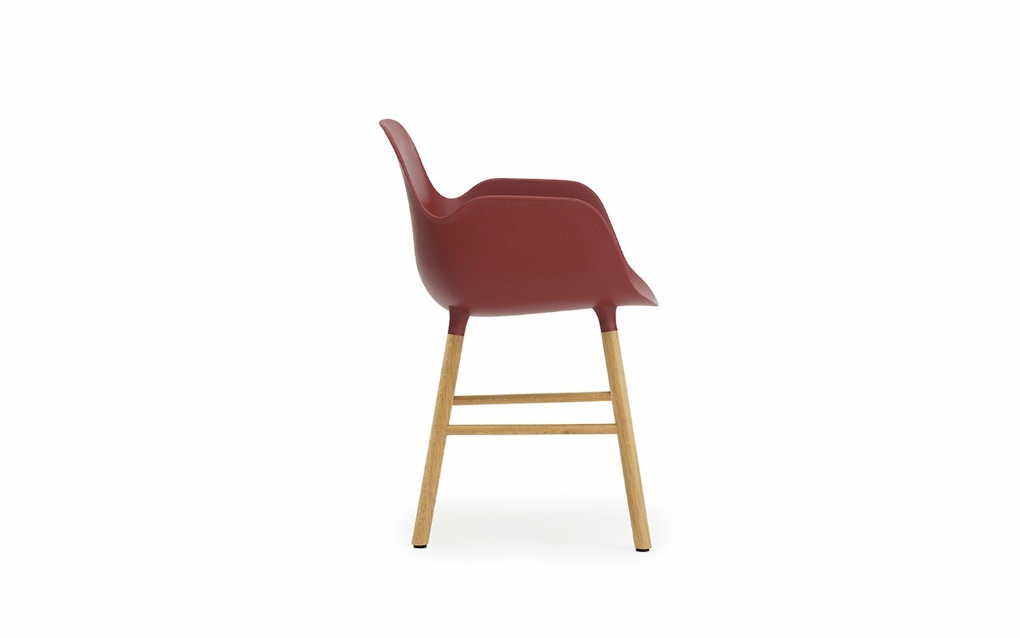 Form Armlehnstuhl Holz Kunststoff Rot 1