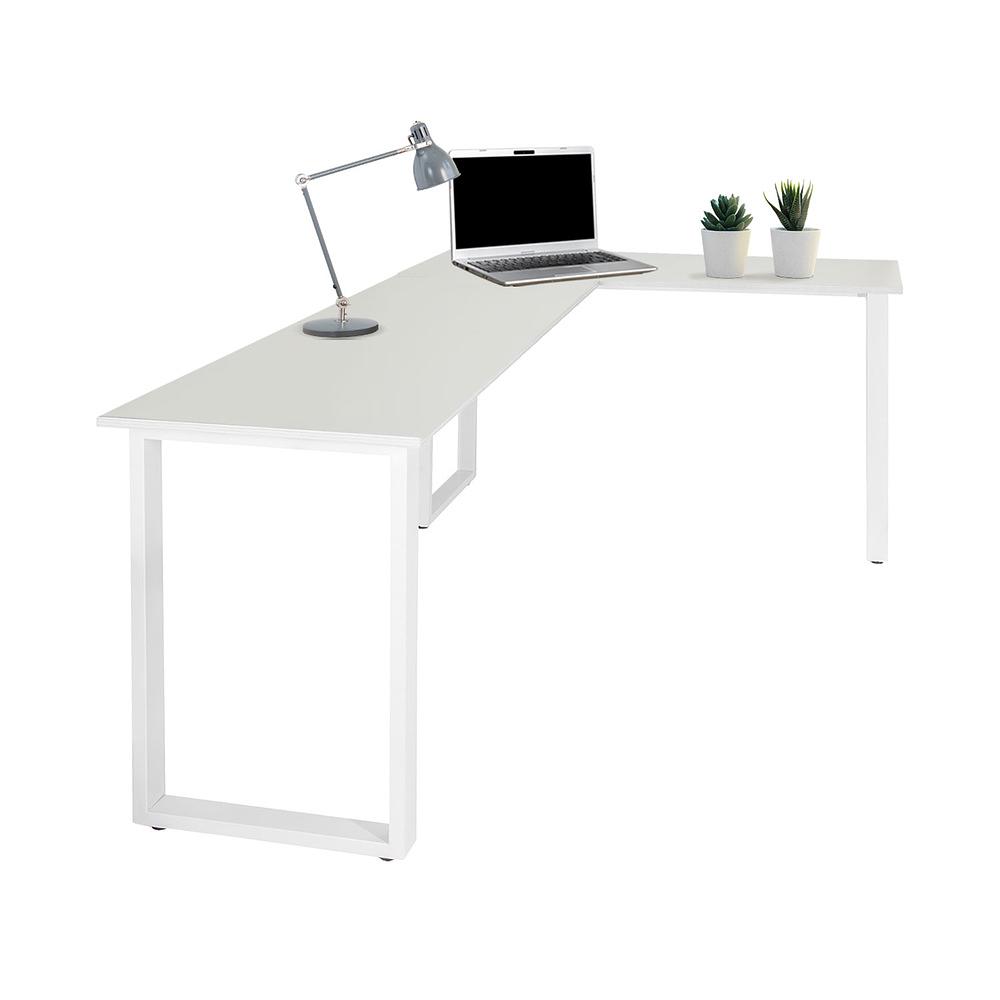 WORKSPACE BASIC I  Eckschreibtisch Holz Weiß 1