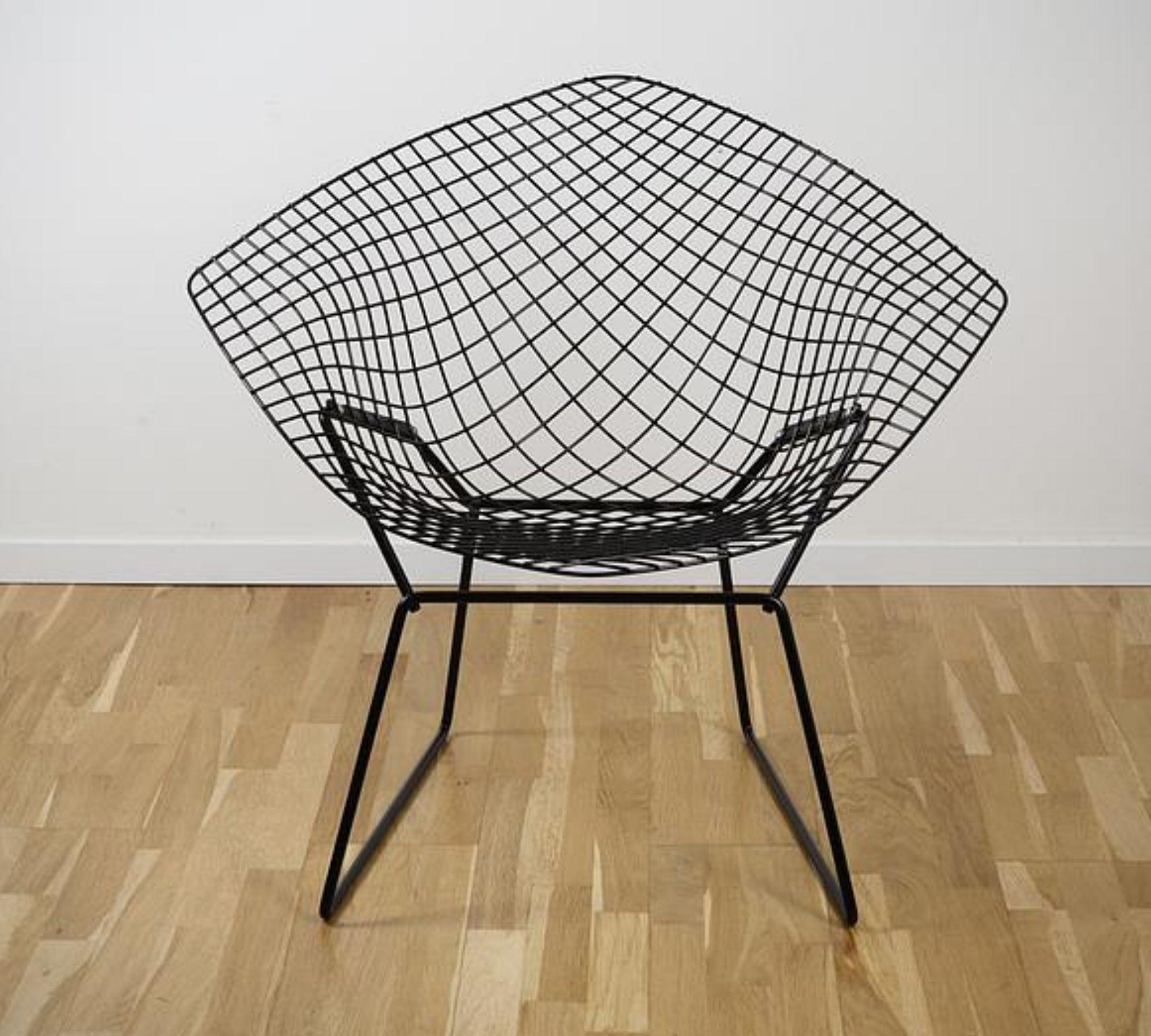 Bertoia Diamond Chair Schwarz  4