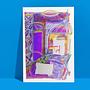 El pasillo del Riad Kunstdruck Mehrfarbig 2