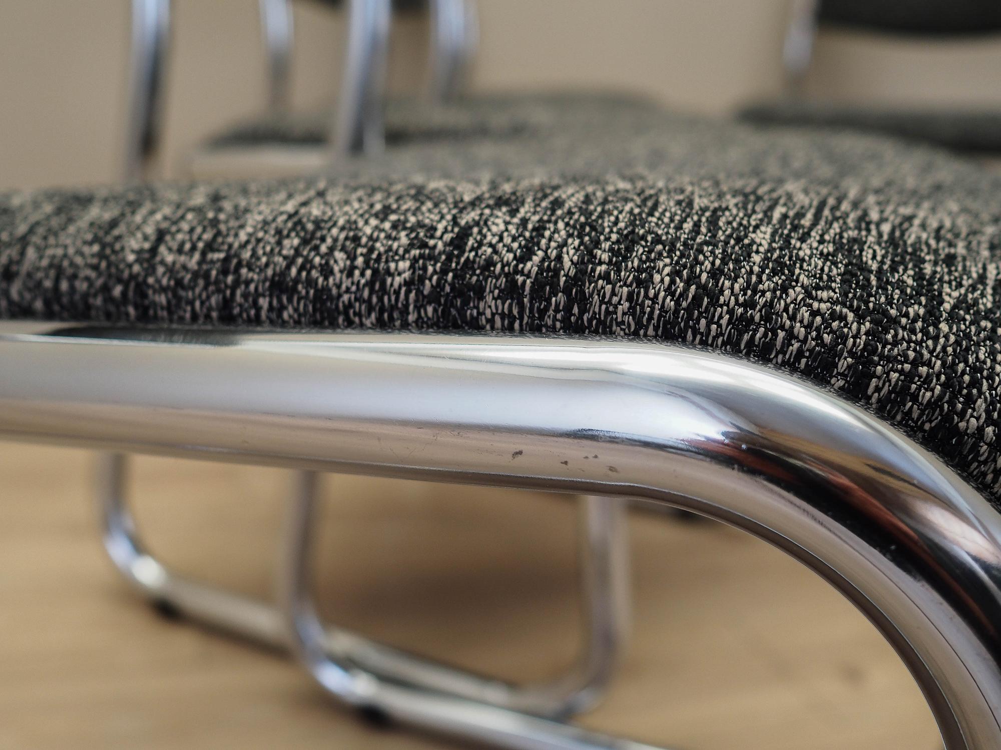 6x Chair Set Wood Brown 1980s 6