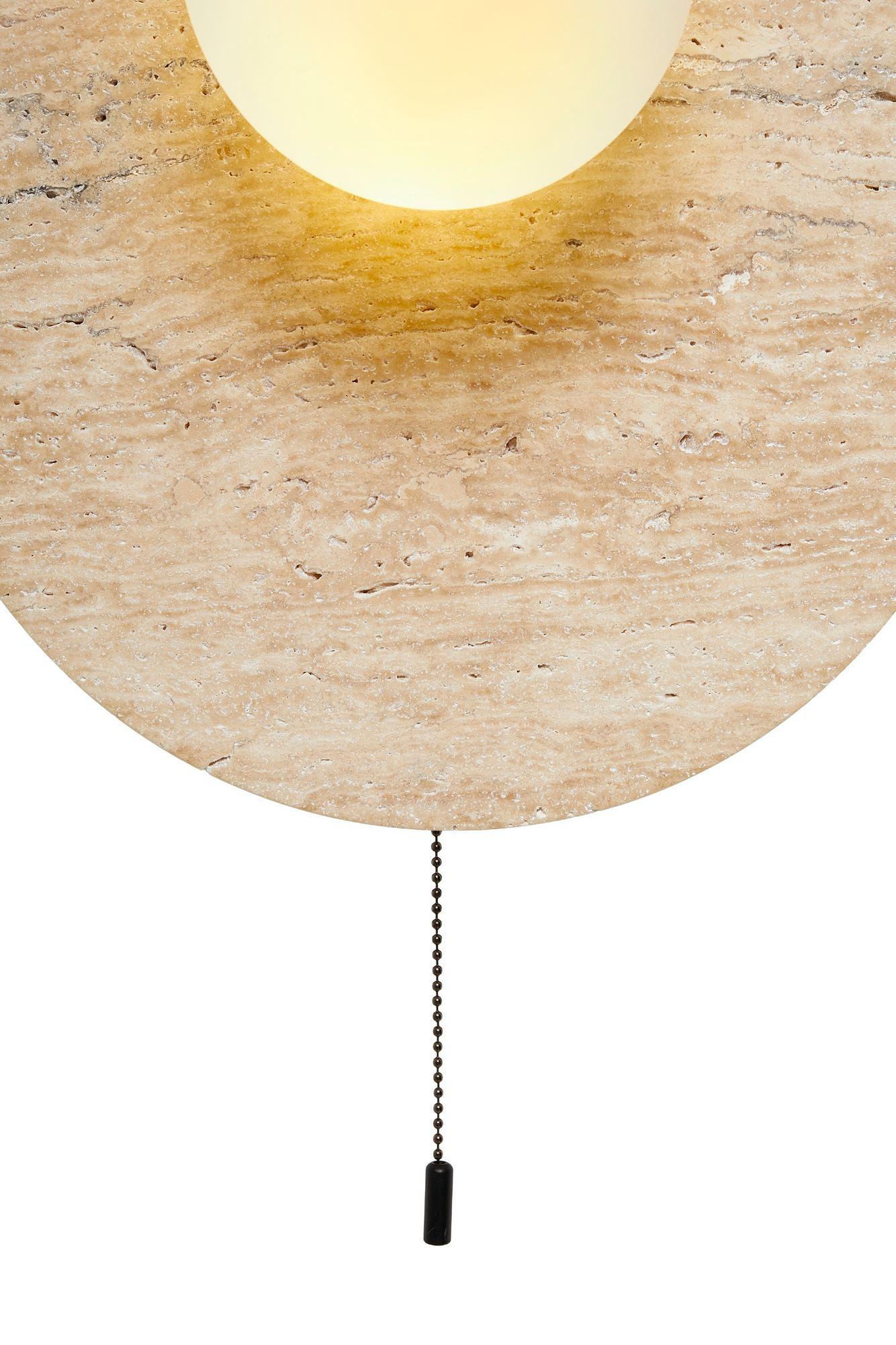 Tor Wandleuchte Travertin Creme 7