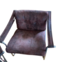 2x Sessel Stahl Leder Braun  3