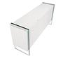 3058 Sideboard Glas Weiß 3