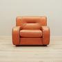 Sessel Leder Orange 1970er Jahre 1