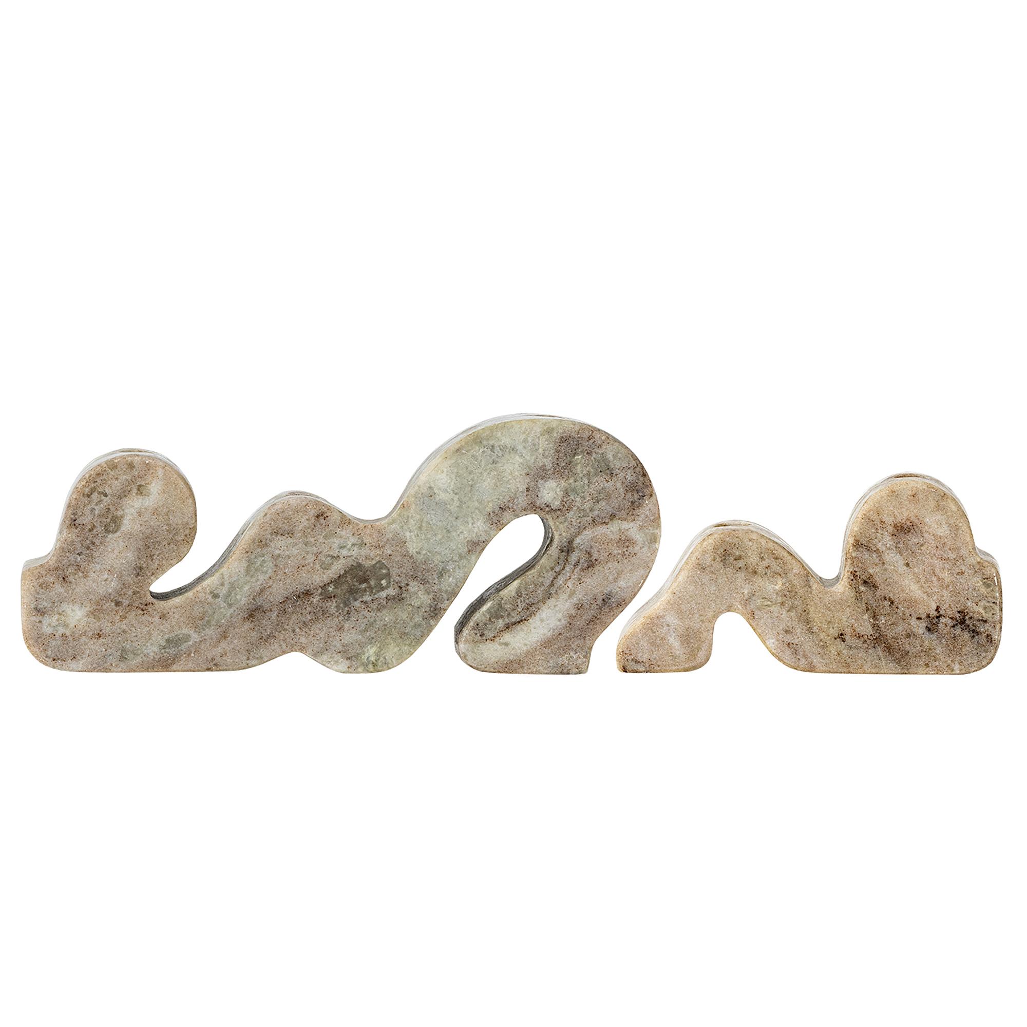 2x Liabella Kerzenhalter-Set Marmor Grau 0