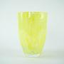 Glass Vase Lemon Yellow 1970s 5
