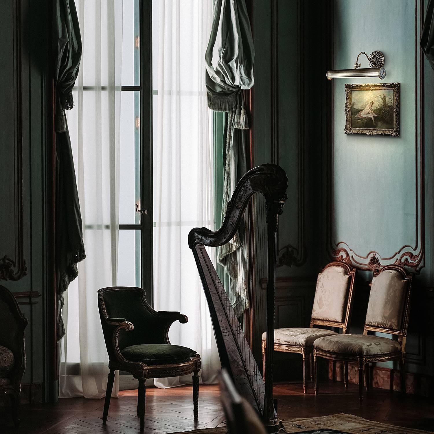 Renoir 2-flammige Wandleuchte Mischmetall Messing 3