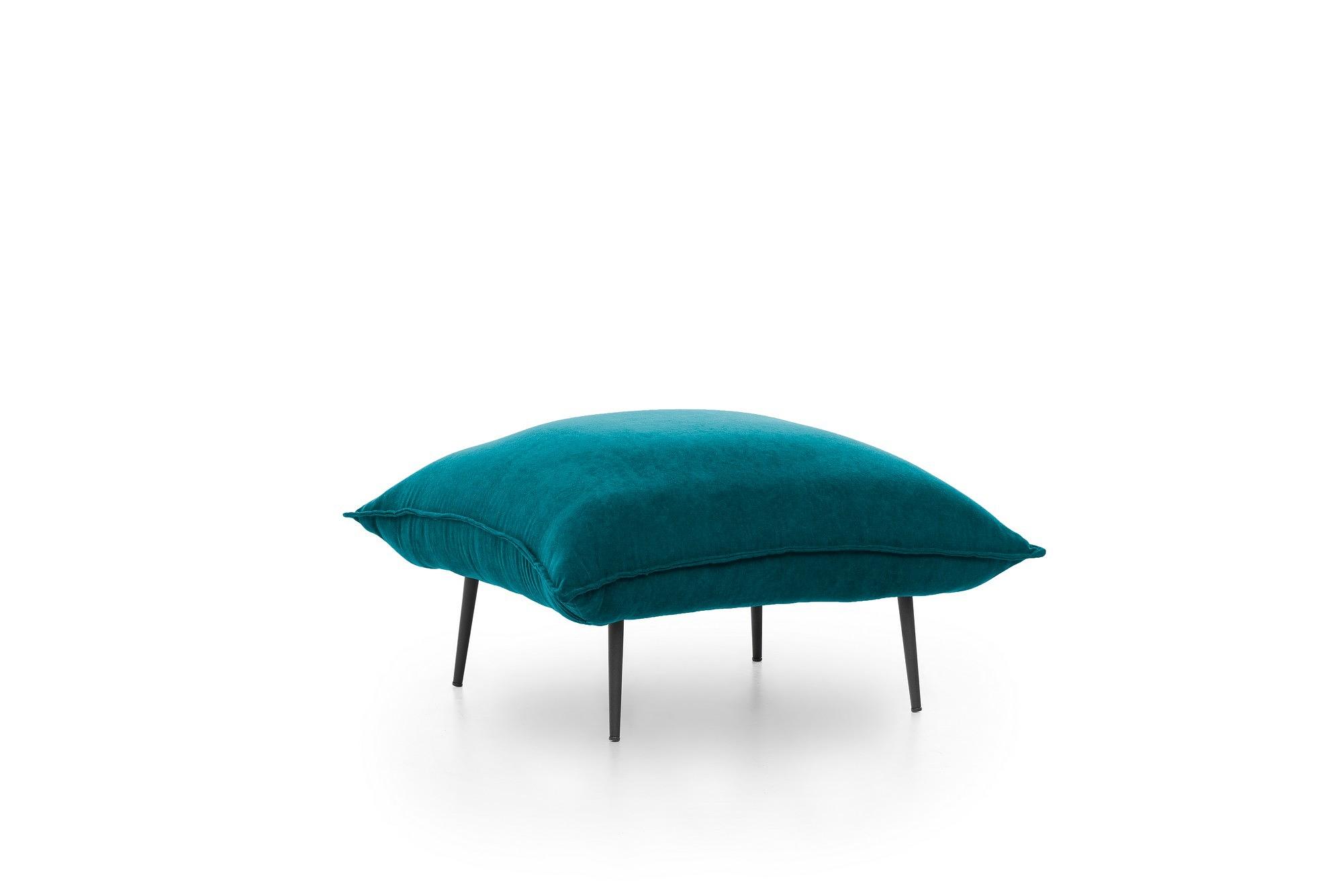 Aspen Pouf Petrol Grün 1