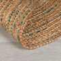 Capri Teppich Jute Natur Blau 180 x 180 cm 2