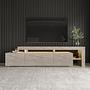 Beliz Lowboard Wood Veneer Travertine 0