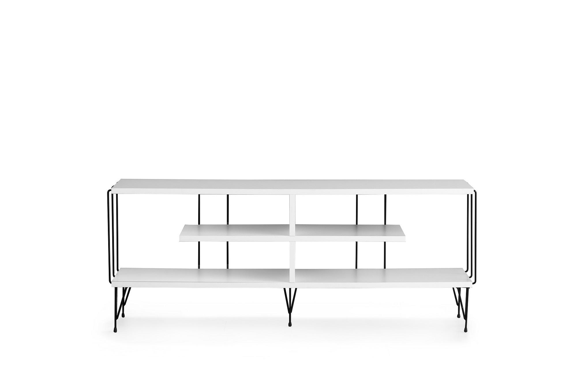 Eze Lowboard Holzfurnier Weiß 4