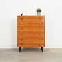 Vintage chest of drawers wood brown 1960s 1