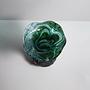 Vintage Flower vase Glass Green Germany 1990s 4