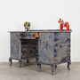Vintage desk Pine grey 1960s 4