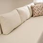 Aly Schlafsofa Récamiere Links Baumwolle Creme 6