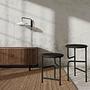 Blend Hocker Eiche Schwarz 2