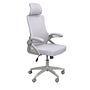 Swiveling office chair fabric gray 0