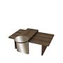 Luna 2 Table Set of 2 Walnut Look 0